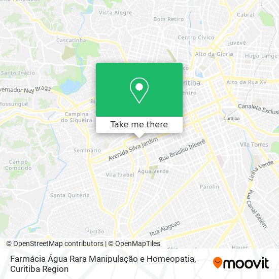 Farmácia Água Rara Manipulação e Homeopatia map