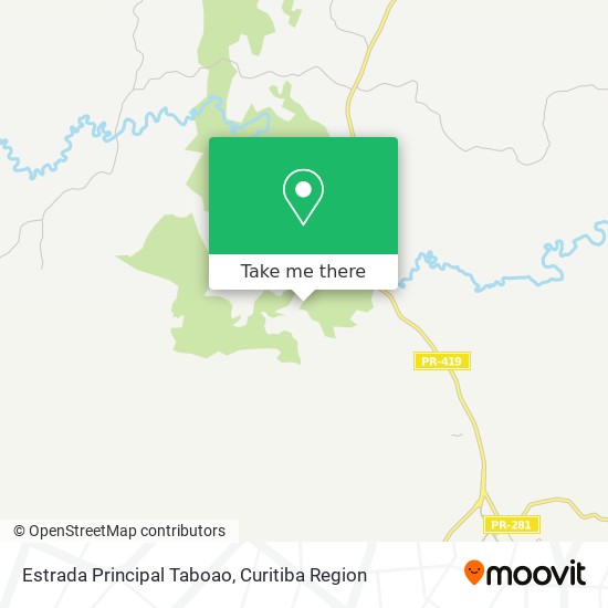 Estrada Principal Taboao map