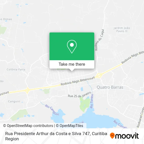 Rua Presidente Arthur da Costa e Silva 747 map