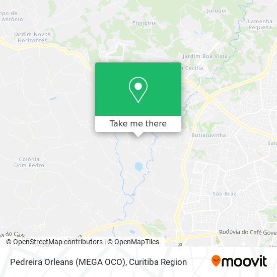 Pedreira Orleans (MEGA OCO) map