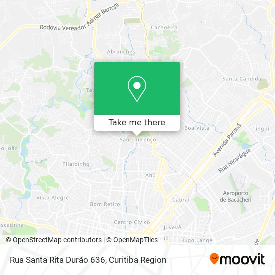 Rua Santa Rita Durão 636 map