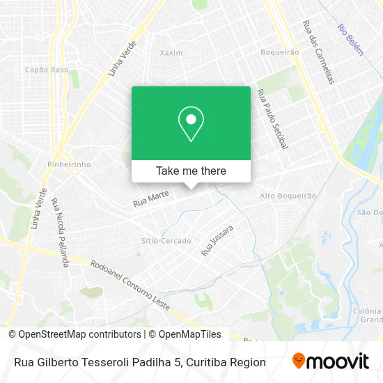 Rua Gilberto Tesseroli Padilha 5 map