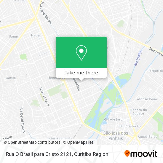 Rua O Brasil para Cristo 2121 map