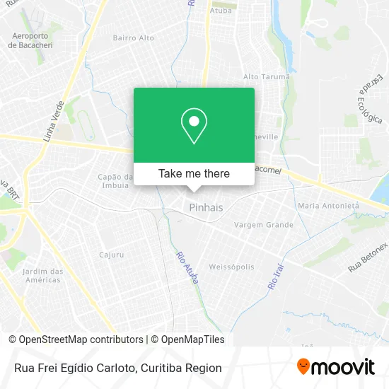 Rua Frei Egídio Carloto map