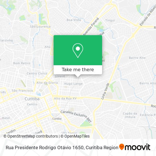 Mapa Rua Presidente Rodrigo Otávio 1650