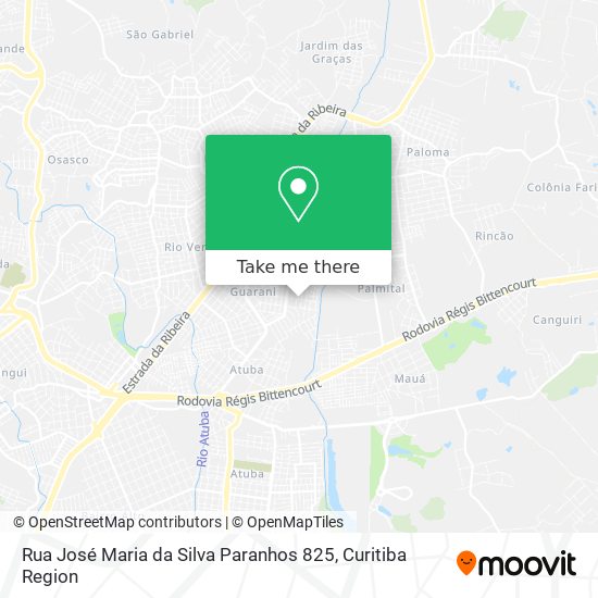 Rua José Maria da Silva Paranhos 825 map