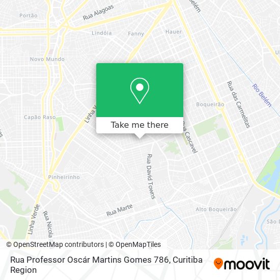 Rua Professor Oscár Martins Gomes 786 map