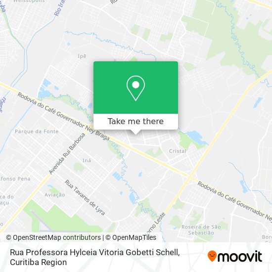 Rua Professora Hylceia Vitoria Gobetti Schell map