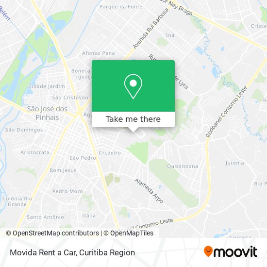 Movida Rent a Car map