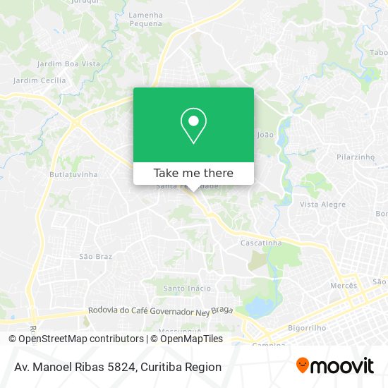 Mapa Av. Manoel Ribas 5824