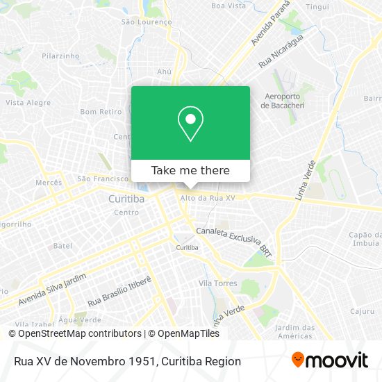 Rua XV de Novembro 1951 map