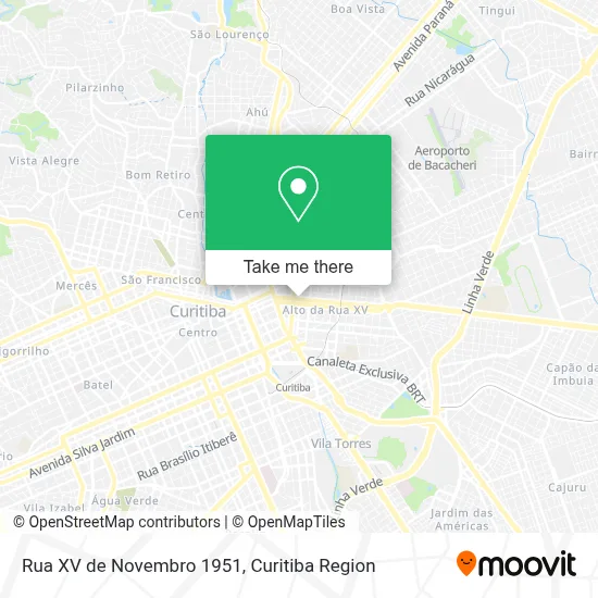 Rua XV de Novembro 1951 map