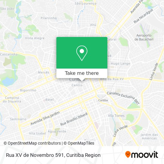 Mapa Rua XV de Novembro 591