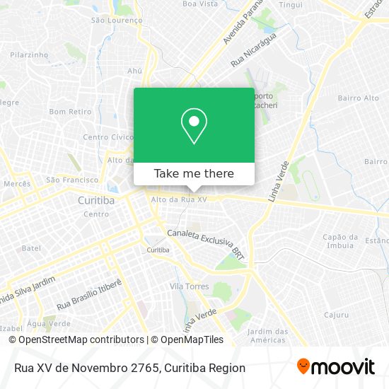 Rua XV de Novembro 2765 map