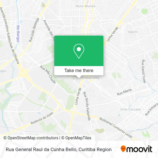 Rua General Raul da Cunha Bello map