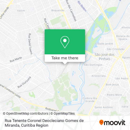 Rua Tenente Coronel Deocleciano Gomes de Miranda map