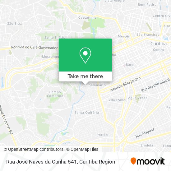 Mapa Rua José Naves da Cunha 541