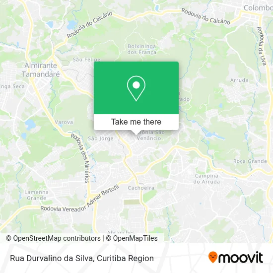 Rua Durvalino da Silva map