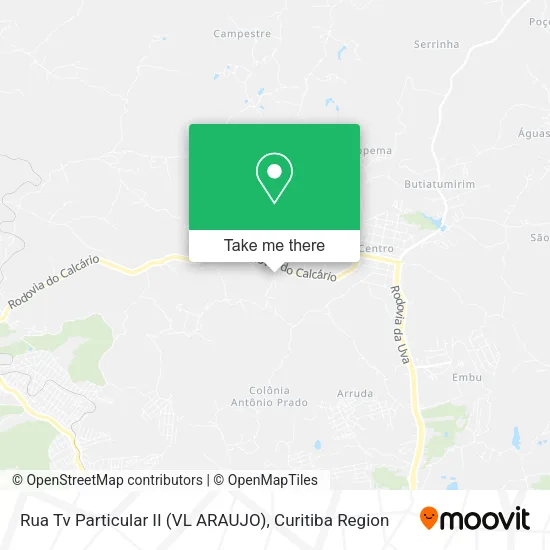 Rua Tv Particular II (VL ARAUJO) map