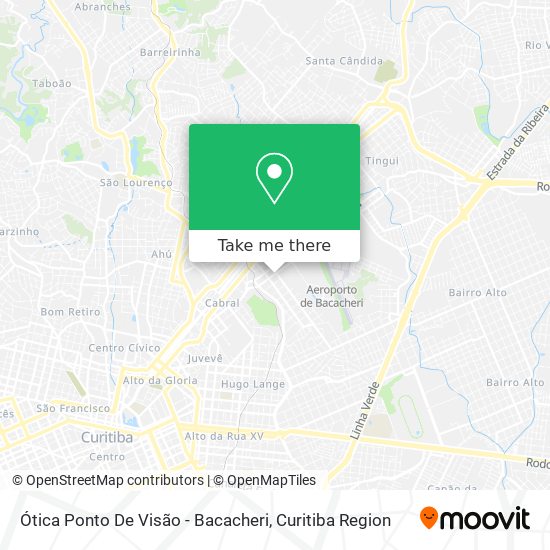 Ótica Ponto De Visão - Bacacheri map