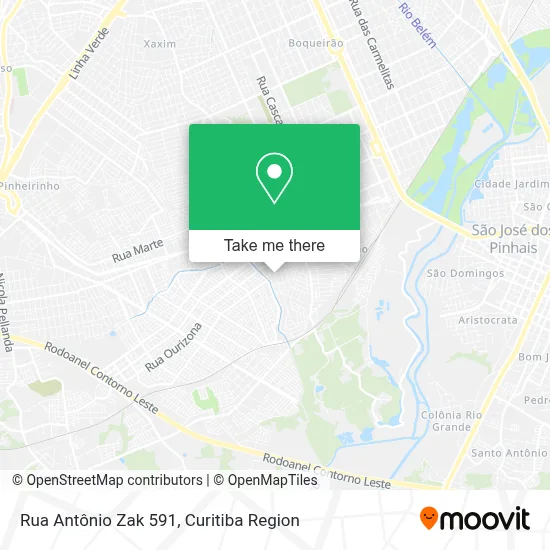 Rua Antônio Zak 591 map
