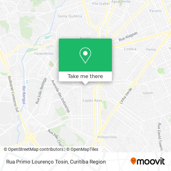 Rua Primo Lourenço Tosin map