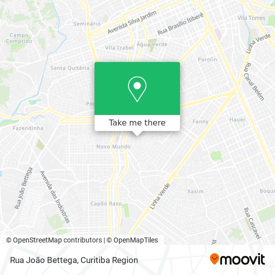 Rua João Bettega map