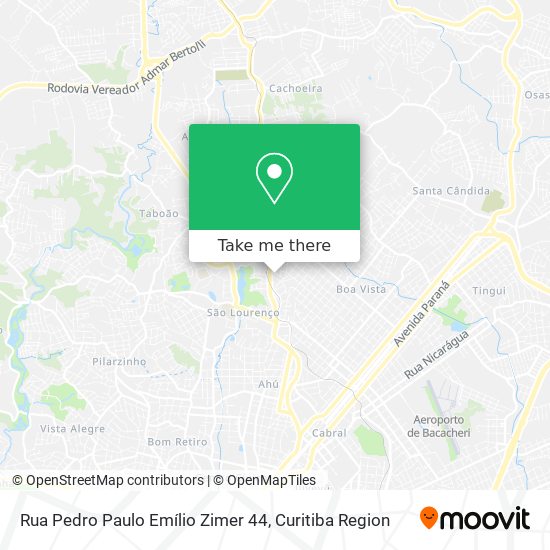 Rua Pedro Paulo Emílio Zimer 44 map