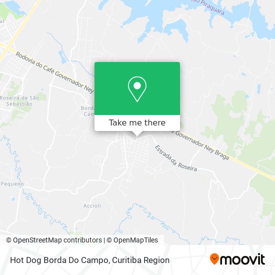 Hot Dog Borda Do Campo map