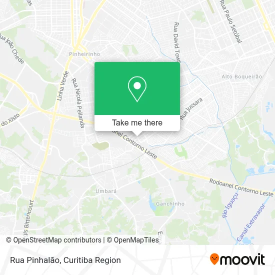 Rua Pinhalão map