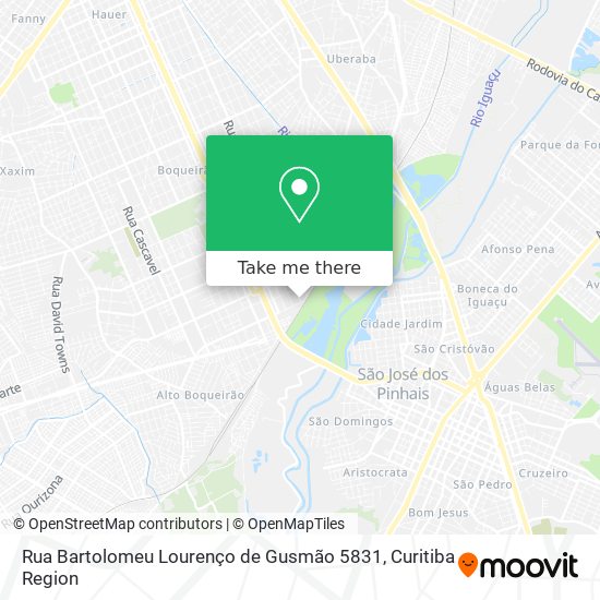 Rua Bartolomeu Lourenço de Gusmão 5831 map