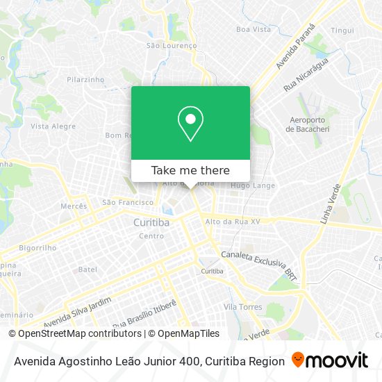 Avenida Agostinho Leão Junior 400 map