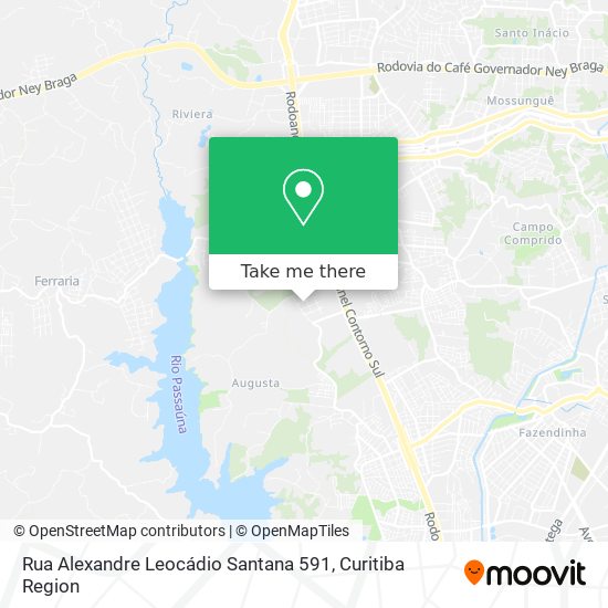 Rua Alexandre Leocádio Santana 591 map