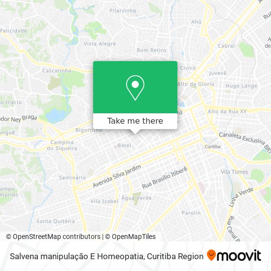 Salvena manipulação E Homeopatia map
