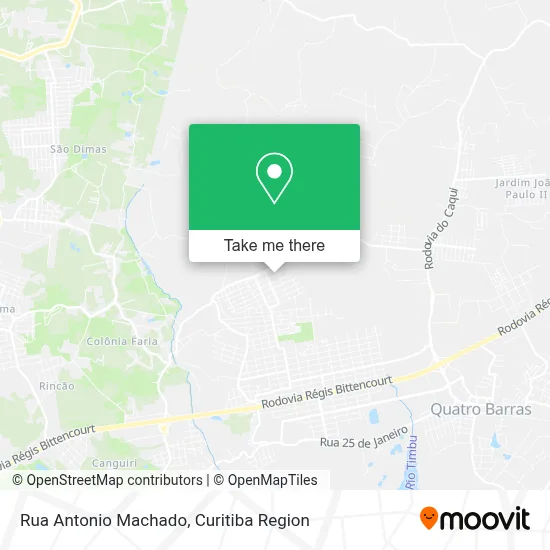 Rua Antonio Machado map