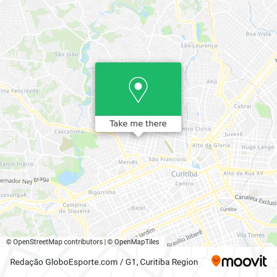 Redação GloboEsporte.com / G1 map