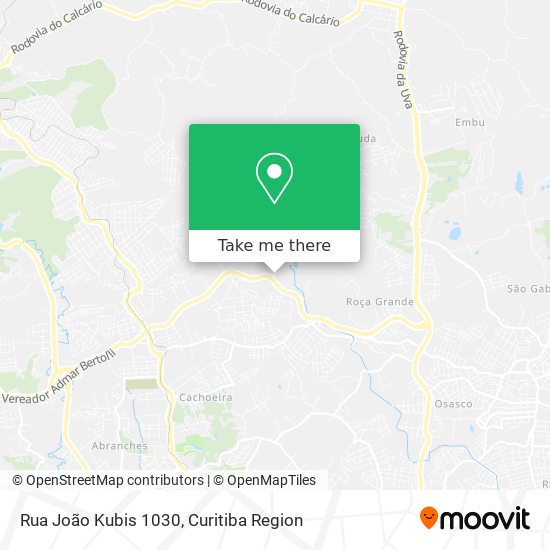 Rua João Kubis 1030 map
