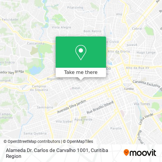 Alameda Dr. Carlos de Carvalho 1001 map