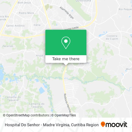 Hospital Do Senhor - Madre Virgínia map