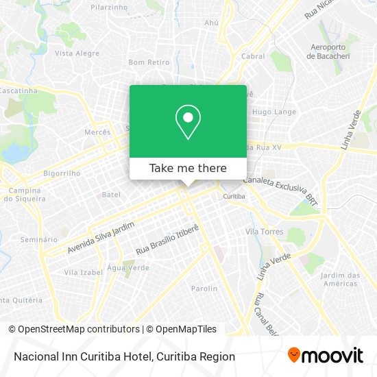 Mapa Nacional Inn Curitiba Hotel