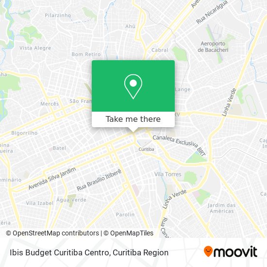 Ibis Budget Curitiba Centro map