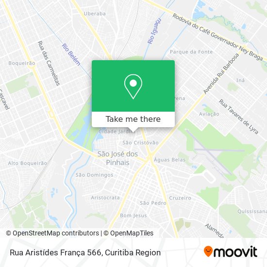 Rua Aristídes França 566 map