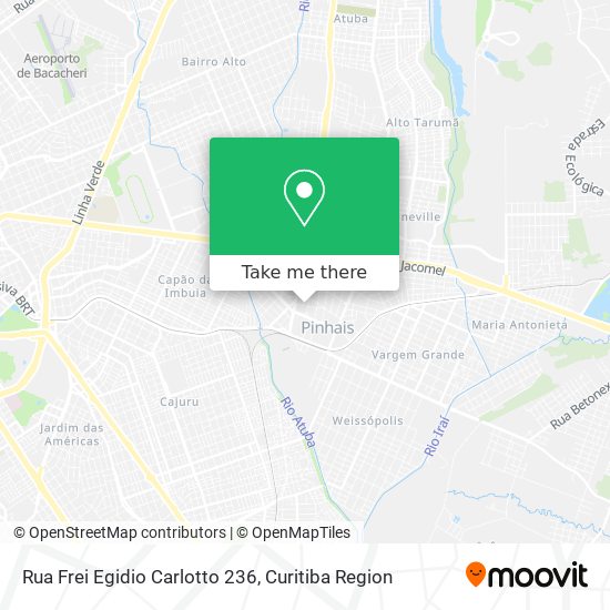 Rua Frei Egidio Carlotto 236 map
