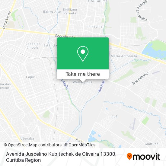 Avenida Juscelino Kubitschek de Oliveira 13300 map
