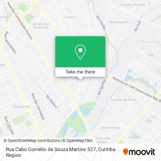 Rua Cabo Cornélio de Souza Martins 527 map