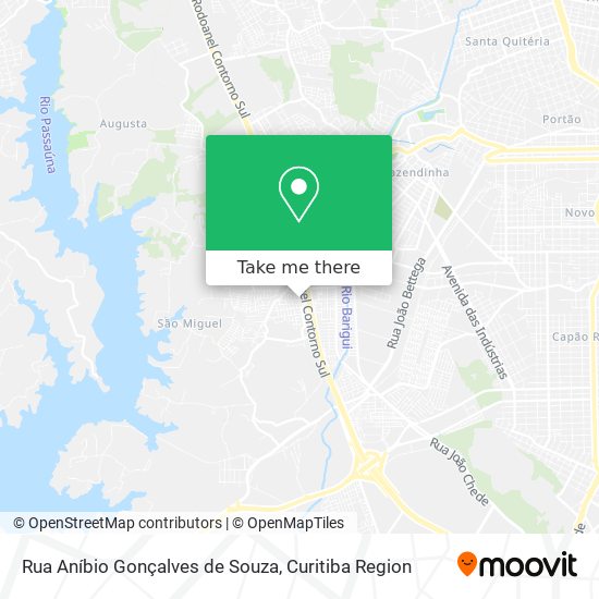 Mapa Rua Aníbio Gonçalves de Souza