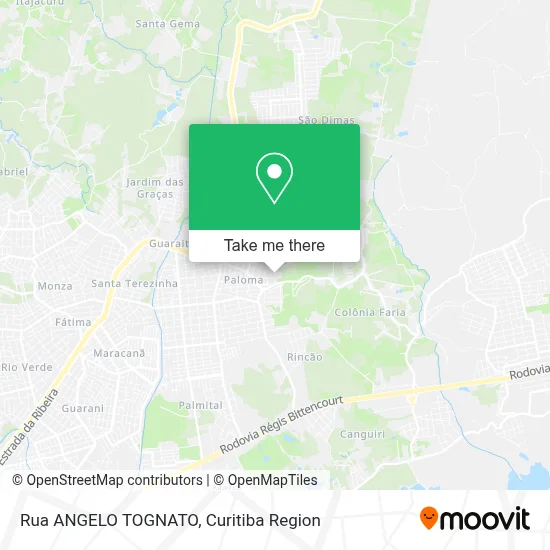 Rua ANGELO TOGNATO map