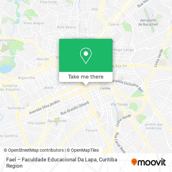 Fael – Faculdade Educacional Da Lapa map
