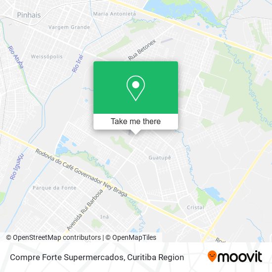 Compre Forte Supermercados map