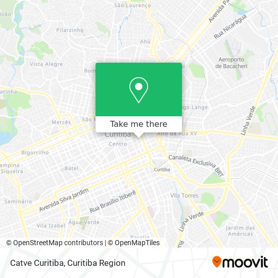 Catve Curitiba map